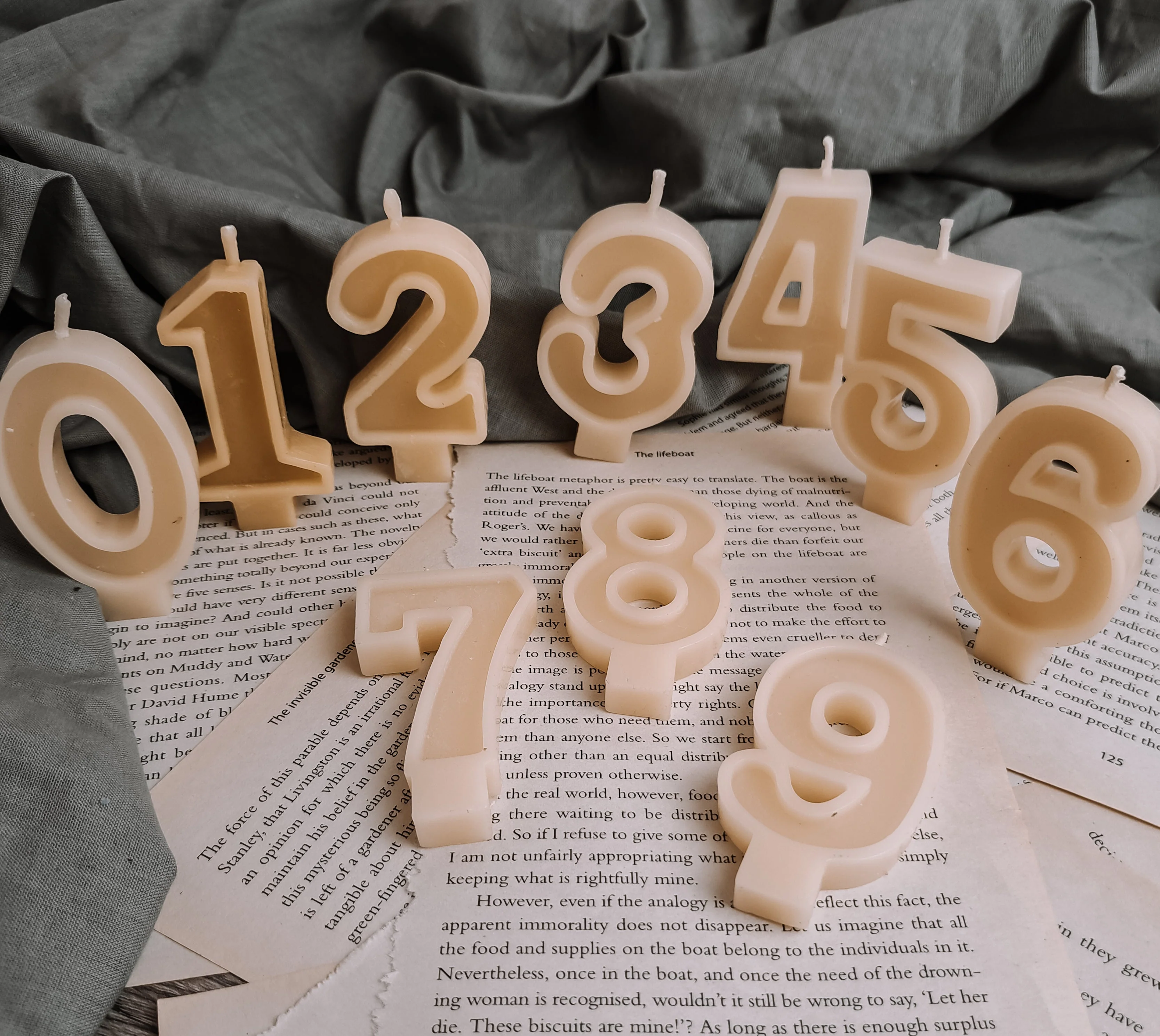 Wholesale Beeswax number candles 0 to 9, bees wax birthday candle, cake candles, numbers candle - Image 3