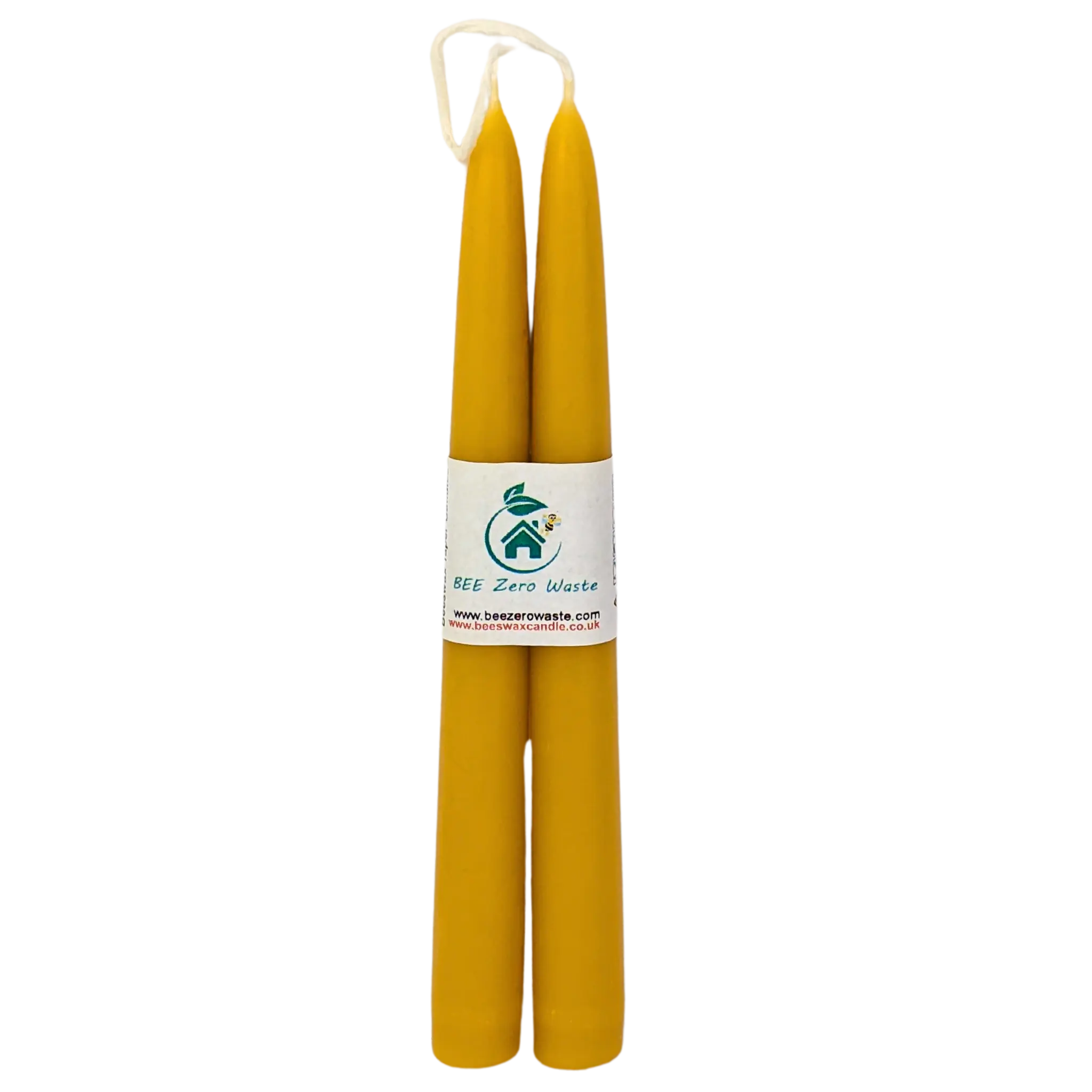 Hand-Dipped Beeswax Taper Candles - Pair (2 Candles) - Image 4