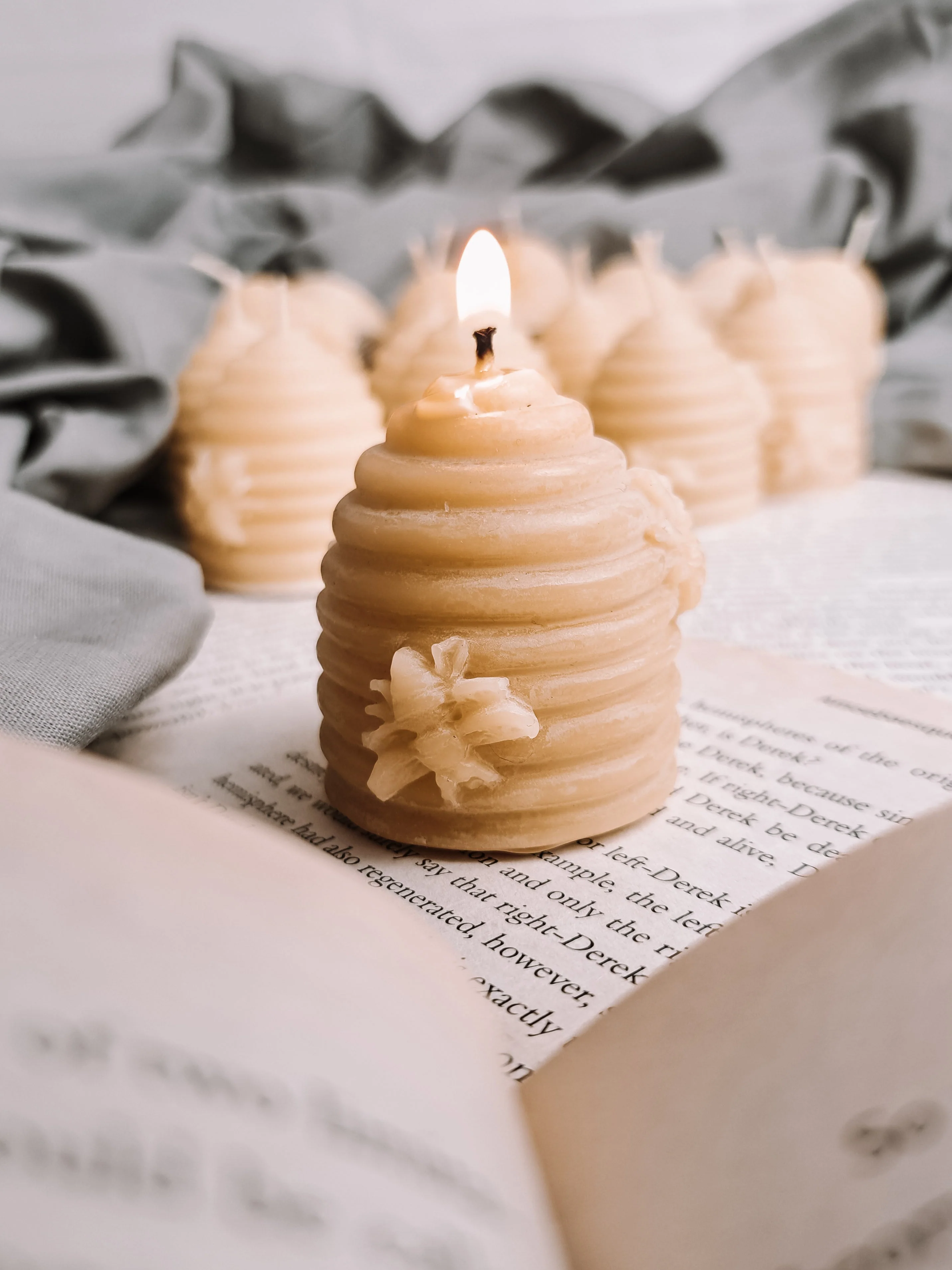 Wholesale Pure Beeswax candle , Beehive shape votive, natural candles - Image 8
